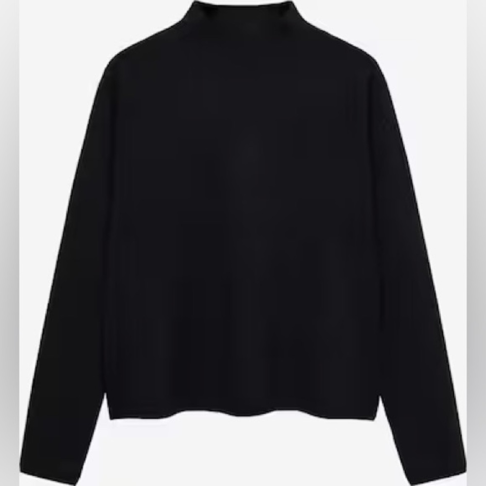 NWT MNG JERSEY 210CHIMNEY BLACK SWEATER